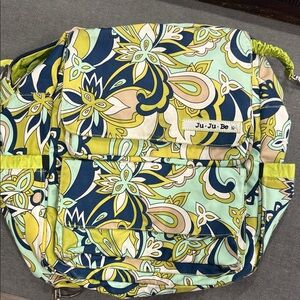 Ju-Ju-Be Women's Backpack - Blue and Green Floral